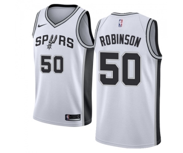 Youth Nike San Antonio Spurs #50 David Robinson Swingman White Home NBA Jersey - Association Edition