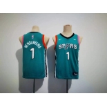 Youth San Antonio Spurs #1 Victor Wembanyama Teal City Edition Stitched Jersey Youth San Antonio Spurs #1 Victor Wembanyama Teal City Edition Stitched Jersey