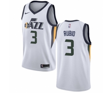 Men's Nike Utah Jazz #3 Ricky Rubio Swingman NBA Jersey - Association Edition