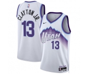 Men's Utah Jazz #13 Walter Clayton Jr. White 2025 Association Edition Stitched Basketball Jersey Men's Utah Jazz #13 Walter Clayton Jr. White 2025 Association Edition Stitched Basketball Jersey