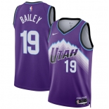 Men's Utah Jazz #19 Ace Bailey Purple 2025 Icon Edition Stitched Basketball Jersey