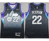 Men's Utah Jazz #22 Darryn Peterson Black 2026 Draft Statement Edition Stitched Basketball Jersey Men's Utah Jazz #22 Darryn Peterson Black 2026 Draft Statement Edition Stitched Basketball Jersey