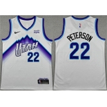 Men's Utah Jazz #22 Darryn Peterson White 2026 Draft Association Edition Stitched Basketball Jersey