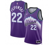 Men's Utah Jazz #22 Kyle Filipowski Purple 2025 Icon Edition Stitched Basketball Jersey Men's Utah Jazz #22 Kyle Filipowski Purple 2025 Icon Edition Stitched Basketball Jersey