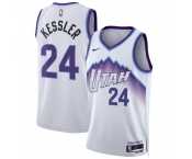 Men's Utah Jazz #24 Walker Kessler White 2025 Association Edition Stitched Basketball Jersey Men's Utah Jazz #24 Walker Kessler White 2025 Association Edition Stitched Basketball Jersey