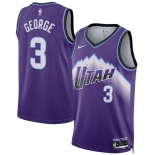 Men's Utah Jazz #3 Keyonte George Purple 2025 Icon Edition Stitched Basketball Jersey