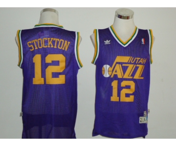 nba utah jazz #12 stockton blue(fans edition)