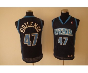 nba utah jazz #47 kirilenko blue(fans edition)
