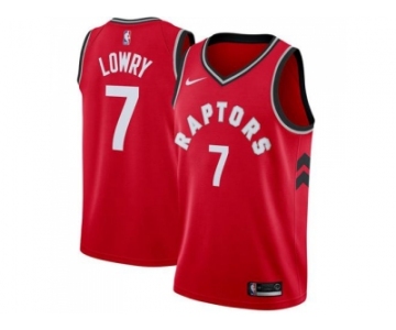 Men Nike Toronto Raptors #7 Kyle Lowry Red Stitched NBA Swingman Jersey