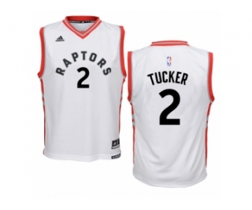 Men's Adidas Toronto Raptors #2 PJ Tucker Authentic White Home NBA Jersey