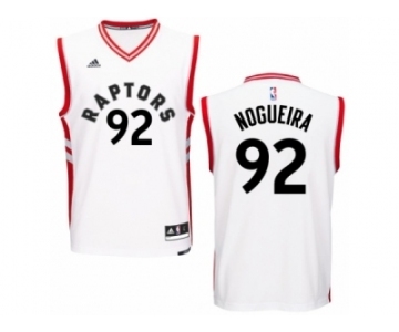 Men's Adidas Toronto Raptors #92 Lucas Nogueira Authentic White Home NBA Jersey