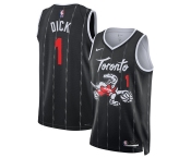 Men's Toronto Raptors #1 Gradey Dick Black 2025-26 City Edition Stitched Basketball Jersey Men's Toronto Raptors #1 Gradey Dick Black 2025-26 City Edition Stitched Basketball Jersey