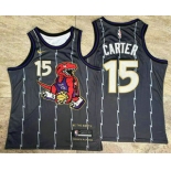 Men's Toronto Raptors #15 Vince Carter Black 2024 City Edition AU Stitched Jersey