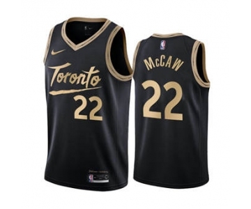 Men's Toronto Raptors #22 Patrick McCaw Black City Edition New Uniform 2020-21 Stitched Basketball Jersey