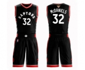 Men's Toronto Raptors #32 KJ McDaniels Authentic Black 2019 Basketball Finals Bound Suit Jersey Statement Edition