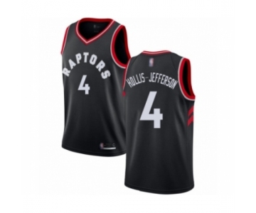 Men's Toronto Raptors #4 Rondae Hollis-Jefferson Authentic Black Basketball Jersey Statement Edition