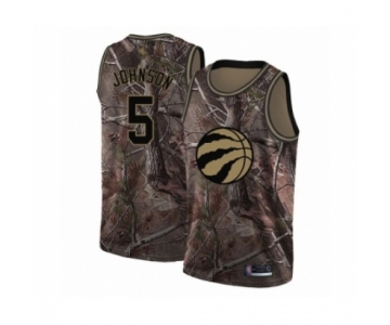 Men's Toronto Raptors #5 Stanley Johnson Swingman Camo Realtree Collection Basketball Jersey