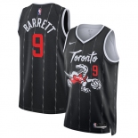 Men's Toronto Raptors #9 RJ Barrett Black 2025-26 City Edition Stitched Basketball Jersey Men's Toronto Raptors #9 RJ Barrett Black 2025-26 City Edition Stitched Basketball Jersey