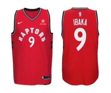 Nike NBA Toronto Raptors #9 Serge Ibaka Jersey 2017-18 New Season Red Jersey