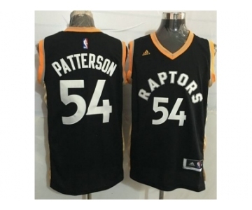 Toronto Raptors #54 Patrick Patterson Black Gold Stitched NBA Jersey