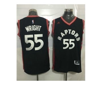 Toronto Raptors #55 Delon Wright Black Stitched NBA Jersey