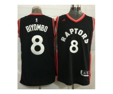 Toronto Raptors #8 Bismack Biyombo Black Stitched NBA Jersey