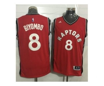 Toronto Raptors #8 Bismack Biyombo Red Stitched NBA Jersey