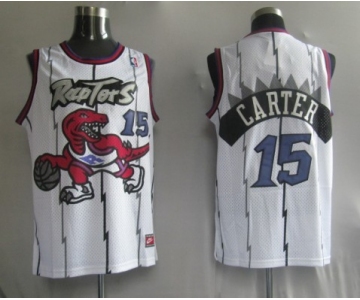 nba jersey toronto raptors #15 carter white
