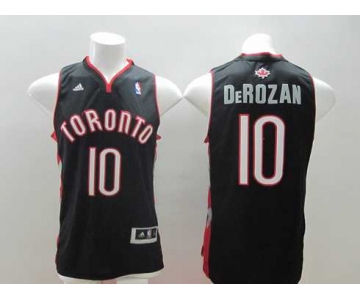 nba toronto raptors #10 derozan black[revolution 30 swingman]