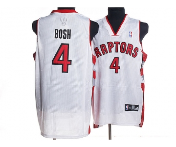 nba toronto raptors #4 chris bosh white