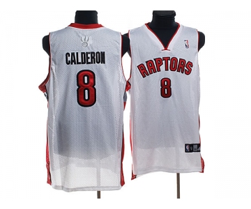 nba toronto raptors #8 jose calderon white