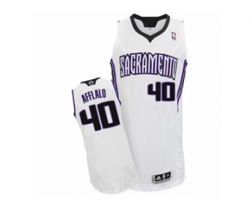 Men's Adidas Sacramento Kings #40 Arron Afflalo Authentic White Home NBA Jersey