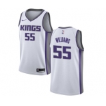Men's Nike Sacramento Kings #55 Jason Williams Swingman White NBA Jersey - Association Edition