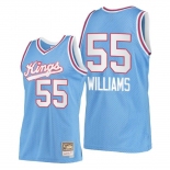 Men's Sacramento Kings #55 Jason Williams Blue Throwback Stitched Jersey