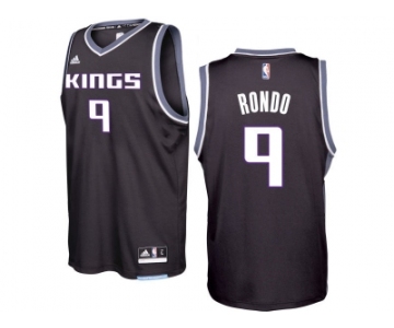 Sacramento Kings #9 Rajon Rondo 2016-17 Seasons Black Alternate New Swingman Jersey