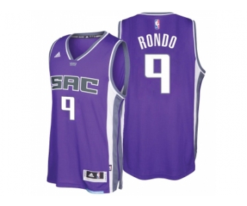 Sacramento Kings #9 Rajon Rondo 2016-17 Seasons Purple City Road New Swingman Jersey