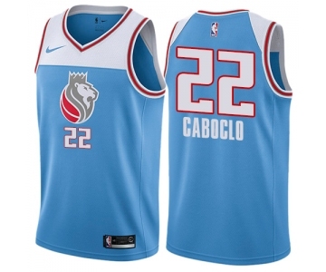 Women's Nike Sacramento Kings #22 Bruno Caboclo Swingman Blue NBA Jersey - City Edition