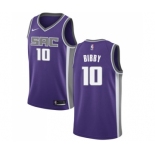 Youth Nike Sacramento Kings #10 Mike Bibby Swingman Purple Road NBA Jersey - Icon Edition