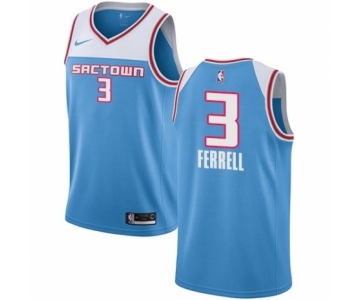 Youth Nike Sacramento Kings #3 Yogi Ferrell Swingman Blue NBA Jersey - 2018-19 City Edition
