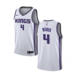 Youth Nike Sacramento Kings #4 Chris Webber Authentic White NBA Jersey - Association Edition