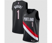 Men's Portland Trail Blazers #1 Ja Morant Black 2026 Icon Edition Stitched Basketball Jersey