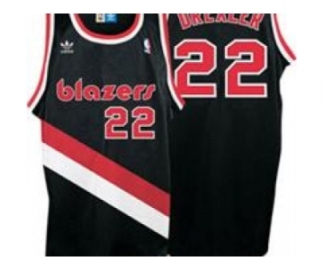 nba portland trailblazers #22 drexler black[revolution swingman]