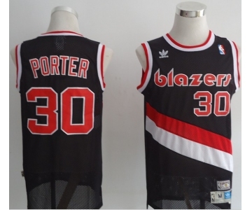 nba portland trailblazers #30 porter black[revolution swingman]