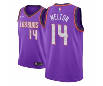 Men NBA 2018-19 Phoenix Suns #14 De Anthony Melton City Edition Purple Jersey