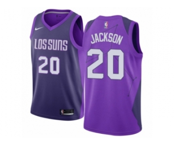 Men Nike Phoenix Suns #20 Josh Jackson Authentic Purple NBA Jersey - City Edition