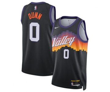 Men's Phoenix Suns #0 Ryan Dunn Black 2025-26 City Edition Stitched Basketball Jersey