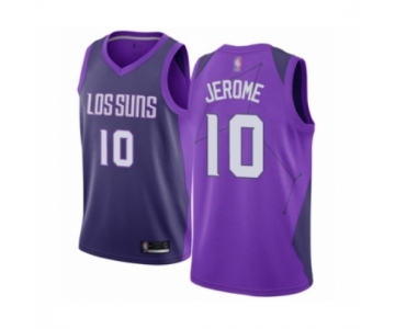 Men's Phoenix Suns #10 Ty Jerome Authentic Purple Basketball Jersey - City Edition