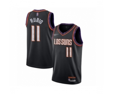 Men's Phoenix Suns #11 Ricky Rubio Swingman Black Basketball Jersey 2019-20 City Edition