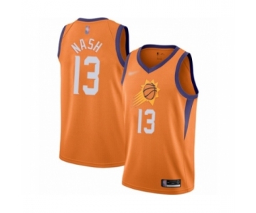 Men's Phoenix Suns #13 Steve Nash Authentic Orange Finished Basketball Jersey - Statement Edition