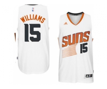 Men's Phoenix Suns #15 Alan Williams adidas White Swingman Home Jersey